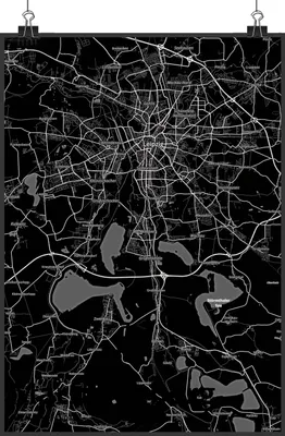 Produktbild von Mr. & Mrs. Panda Bild Markkleeberg DIN A4 - Geschenk, Posterdruck, Design Poster, Plakat, Stadt, drucke, wanddeko, Dorf Karte Landkarte Map Stadtplan
