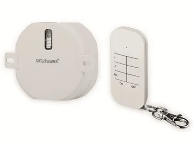 Produktbild von Smartwares SH4-99558 Funkschalter-Set für Garagen, Sensor, Weiß, Drinnen, AC, 220 - 240 V, 50 / 60 Hz