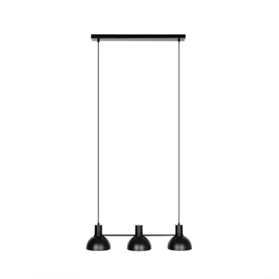 Produktbild von Lucande Mostrid Hängelampe, schwarz, dreiflammig