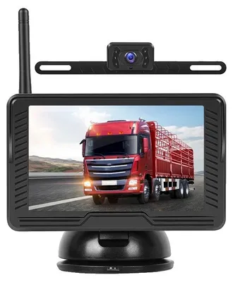 Zdjęcie produktu dla Kamera cofania, monitor 4,3-calowy, bezprzewodowa transmisja sygnału, 4,3 cala