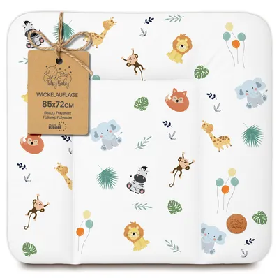 Produktbild von Wickelauflage wasserdicht 85 x 72 cm abwischbar Wickelunterlage Baby Safari