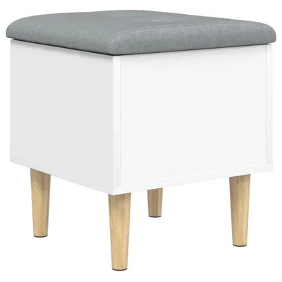 Immagine prodotto di SYFAX™ Panca Portaoggetti Bianca 42x42x46 cm in Legno Multistrato