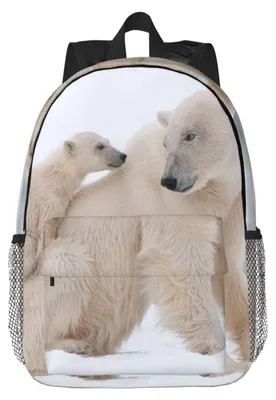 Image de Sac à dos ours polaire léger, fabriqué en toile durable