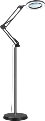 Produktbild von Stehlupenleuchte – Tischlupe – Verstellbare Lampe mit Vergrößerung für Detailarbeiten oder kreative Hobbys