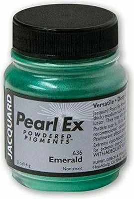 Produktbild von Jacquard Pigment Spielzeug Pearl Ex 14 g Smaragdgrün kreativ