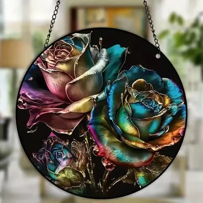 Produktbild von Sonnenfänger Roses Typ2 XL – Farbenfrohes Kunstwerk KP37253