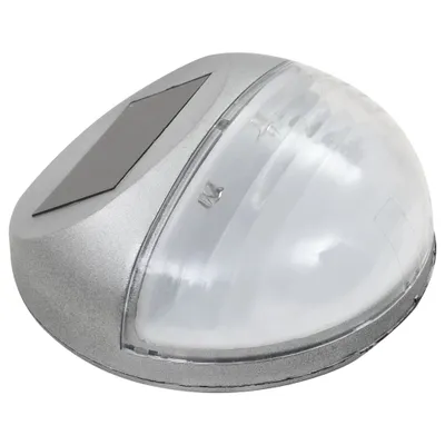 Zdjęcie produktu dla vidaXL Zewnętrzne kinkiety solarne LED 12 szt. Okrągłe, srebrne