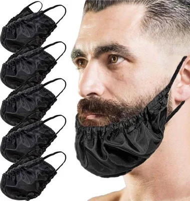 Produktbild von 5x Barttuch für Herren, Bartschutz, Barttasche