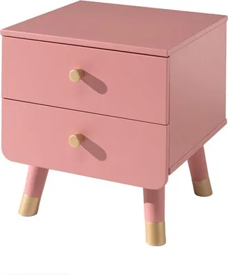 Productafbeelding van FURNLUX Nachtkastje Billy, roze, 44 cm / Hoofdkleur: roze / Afmetingen: 44 x 40 x 46 cm
