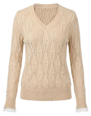 Image de Pull pour femmes ALEIDA - rose, taille M