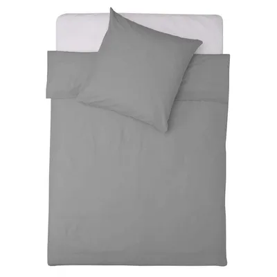 Zdjęcie produktu dla Pościel Lumaland Premium Codzienna całoroczna poszwa na kołdrę (135x200cm) i poszewka na poduszkę (80x80cm) z zamkiem YKK - Czarna