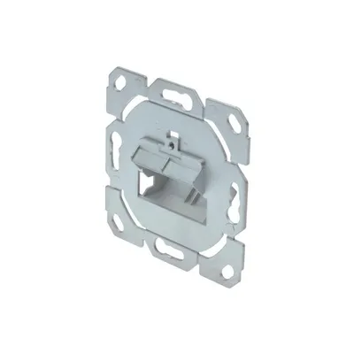 Produktbild von Digitus Frontplatte und Einbaurahmen für Multimedia / Keystone Module, Metallisch, Schraubenlos, 1 Stück(e), China