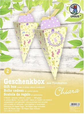 Produktbild von Geschenkbox Chiara 7,5x20x7,5cm VE=5 Stück Motiv: 02