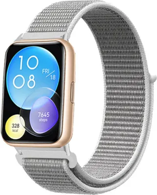 Produktbild von Strap-it Huawei Watch Fit 2 Nylon Armband (Muschel)