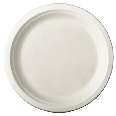 Produktbild von 500 Zuckerrohr Teller, "pure" Ø 26 cm weiss