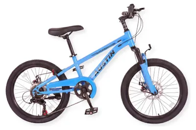 Immagine prodotto di Buxibo - Bicicletta Austin - Bicicletta da cross per bambini - Telaio in acciaio - 20 pollici - Blu