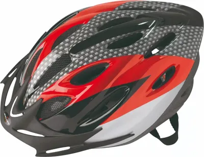 Produktbild von WALSER Fahrradhelm Sprinter NXTG, Radfahrhelm 58-61cm mit anpassbarem Drehradverstellsystem und Insektennetz, Radhelm, rot