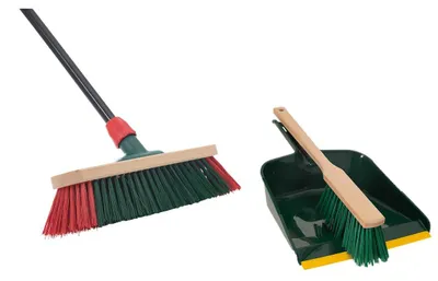 Produktbild von Novaliv Kehrbesen Besen mit Teleskopstiel Straßenbesen Set mit Kehrgarnitur (1, Gartenbesen + Kehrschaufel Set Langstiel)