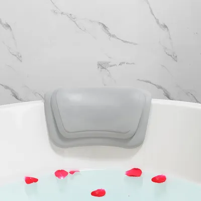 Immagine prodotto di Solidchoice - Cuscino da bagno ergonomico con 2 ventose robuste per il bagno