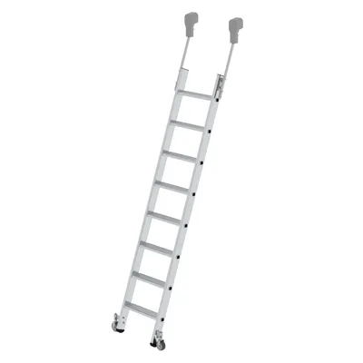 Produktbild von Euroline Premium 30183 Alu-Regalleiter, fahrbar mit 8 Stufen
