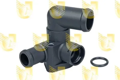 Produktbild von UNIGOM 341819 Kühlmittelflansch für VW Lupo (6X1, 6E1) Wasserflansch