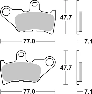 Produktbild von sbs Bremsbeläge Bremsklötze 165HF