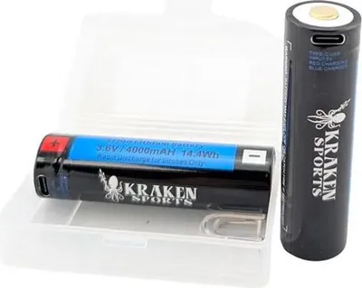 Produktbild von Kraken High Demand 21700 Lithiumbatterie 4000 Mah 2 Einheiten Durchsichtig Durchsichtig One Size