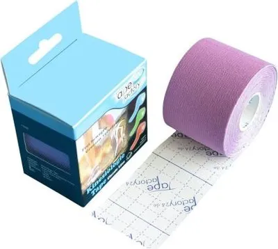Produktbild von Tapefactory24 Classic Line Kinesiologie Tape 5cm x 5m lila