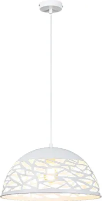 Produktbild von Rabalux 5085 Pendelleuchte 1 Spot Norena, E27, weiß, rund, Industriell, ø400mm