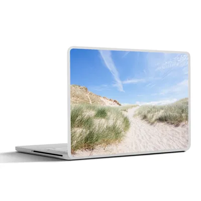 Produktbild von MuchoWow® Laptop Aufkleber Sticker Cover Strand - Düne - Gras 32.5x23.5 cm - Sticker für Laptop - Selbstklebend