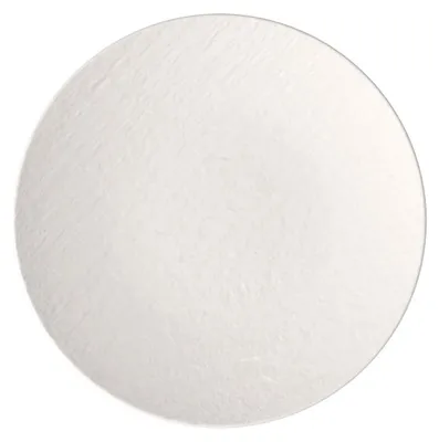 Imagen del producto de Villeroy & Boch, Set de 6 platos Manufacture Rock, color blanco, plato universal, diseño coupé, porcelana premium, referencia 1042402630