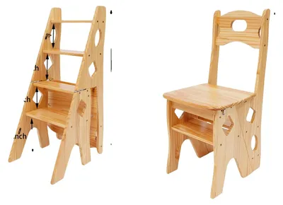 Obrázek produktu pro Knihovní židle, skládací design, nosnost 4 stupně, barva khaki