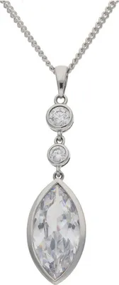 Produktbild von Kettenanhänger Silber 925 Zirkonia JL10-02-3087 JuwelmaLux