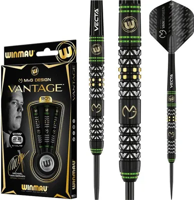 Produktbild von Winmau MvG Vantage Tungsten 90% Steeltip 23 g Dart