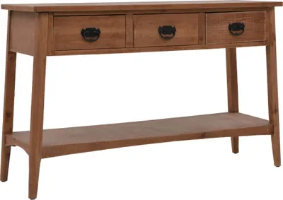 Obrázek produktu pro Konzolový stolek z masivní jedle 126 x 40 x 77,5 cm hnědý