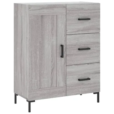 Immagine prodotto di Credenza Grigio Sonoma 69,5x34x90 cm in Legno Multistrato