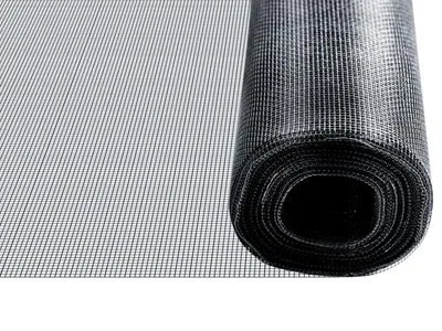 Produktbild von Fliegengitter Fiberglas mit Kunststoffbeschichtung Schwarz Breite: 0,8 m Länge: 3 m