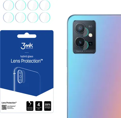 Produktbild von 3mk Hybridglas Lens Protection für Vivo Y75 5G Kamera Objektiv Kameralinse 0,16mm 6H (4 Stück)