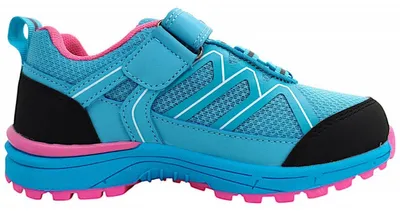 Immagine prodotto di Jela, scarpe da bambino, scarpe basse per bambine, scarpe da trekking con chiusura a velcro, colore blu, ideali per escursioni