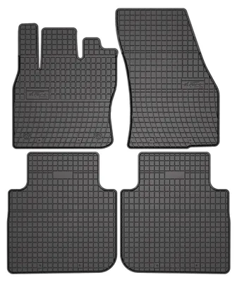 Image de Tapis de sol en caoutchouc pour Volkswagen Tiguan Allspace 2017-2024 (SUV) – 4 pièces, noirs, sur mesure