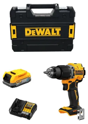Zdjęcie produktu dla Wiertarko-wkrętarka udarowa DeWALT DCD799E1T (1 akumulator Powerstack 1,7 Ah + DCB1104 + TSTAK II)