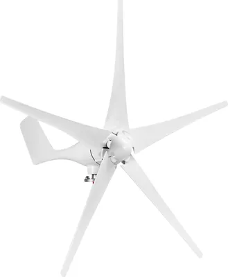 Produktbild von 1200W 12V Windkraftanlage Windgenerator Turbine Windrad 5 Klinge mit Laderegler Windenergie Garten Windkraftanlage neue energie