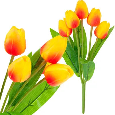 Zdjęcie produktu dla Cv26805-7 Tulipan Bukiet Tulipanów X5 Sztuczne Kwiaty Tulipany W Bukiecie Piankowe