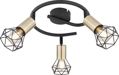 Produktbild von Globo Lighting Strahler Metall schwarz, 3x E14