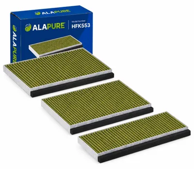 Produktbild von Alapure CleanAir Plus Kohlefilter passend für Siemens LZ11BKB16 / 17008127 (3 Stück)