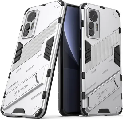 Produktbild von Armor Hülle für Xiaomi 12 Lite, Hybrid PC TPU Bumper Stoßfestes Schutzhülle mit Standfunktion Orange