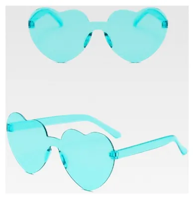 Produktbild von Herz-Sonnenbrille Türkis