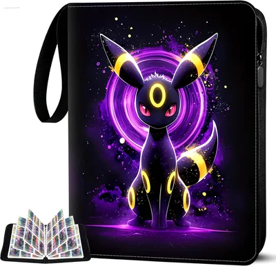 Produktbild von Pokémon Sammelkarten Album, Karten Sammelalbum, 50 Seiten 900 Sammelalbum Karten Kapazität, Tragbarer Wasserdichter Sammelalbum, Mit Reißverschluss
