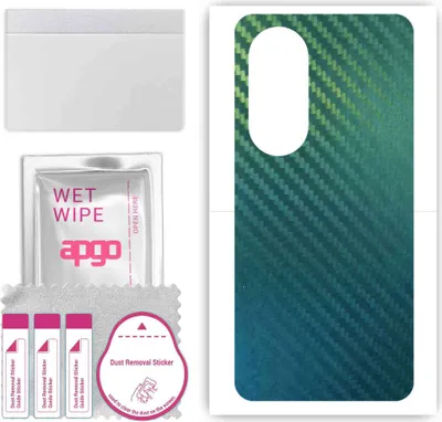 Produktbild von apgo Rückseite Schutzfolie, Skin, kompatibel mit Honor 200, Hinten Displayschutzfolie aus Vinylfolie, kratzfest, einfache Montage - Kohlenstoff-Chamäleon CAKA1