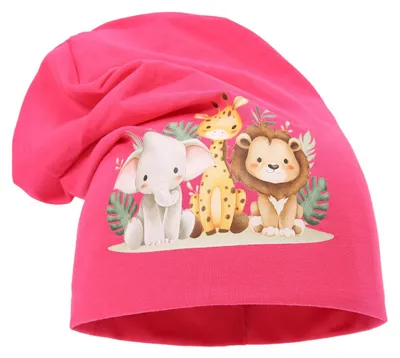 Produktbild von Leoberg Kinder Beanie Mütze Mädchen Jungen - Uni Kinderbeanie in 103139-Pink-5